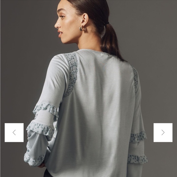 Tiny Frances Long-Sleeve Ruffled Top - Picture 3 of 12